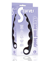 The 9&#39;s S-curved Silicone Anal Beads - £15.17 GBP