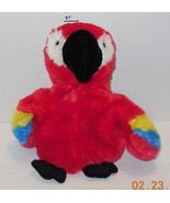 Vintage Red Colorful Parrot Hand Puppet Plush Rare HTF - $15.00