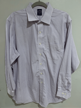 XLarge BROOKS BROTHERS Button Down Dress Shirt-17.5/34-35 Blu/White Chec... - $8.79