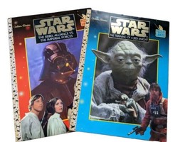 Vintage Star Wars Lot Of 2 Golden Books 1997-Coloring, Puzzles, Mazes - £3.92 GBP