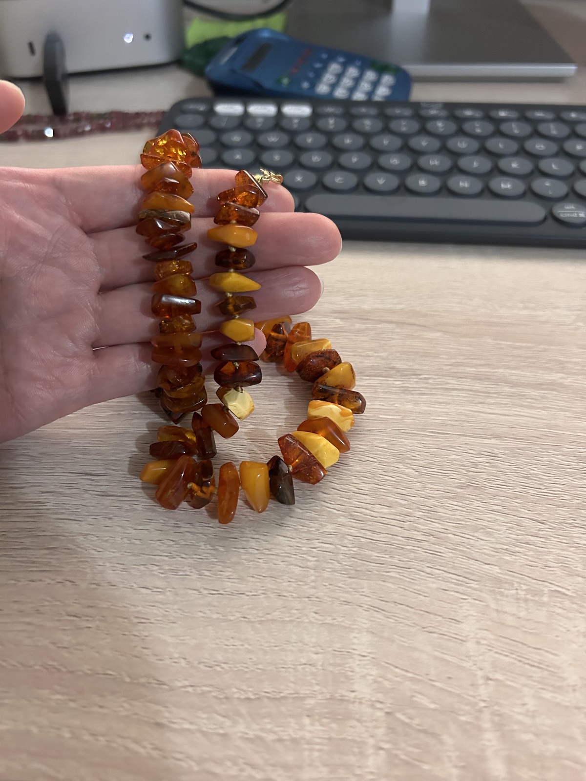 Vintage Authentic Amber Necklace and Bracelet Set - AS IS Item image 6
