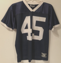 PENN STATE NITTANY LIONS #45 Vintage 90s NCAA Blue White Youth Big Ten J... - $29.08