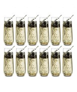 Libbey Stemless Champagne Flute Glasses 8.5-ounce Set of 12 Standard Pac... - $29.69