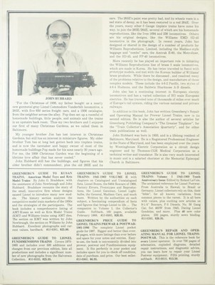 Greenbergs Guide to/The Story Of William's Electric Model Toy Trains book (1987) Item image 2