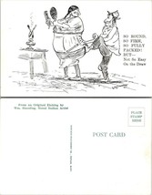 WM Standing Humor Big Woman &amp; Man So Round So Firm So Fully... Vintage P... - $9.40