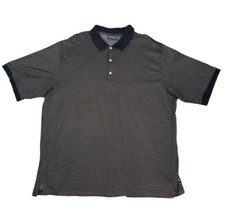 Bobby Jones Players Men&#39;s Size 2XL Cotton Long Sleeve Black Polo Golf Shirt - £14.86 GBP