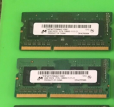 4GB Micron (2GBx2) PC3L-12800S DDR3 1600MHz Laptop Memory MT4KTF25664HZ-1G6E1 - £3.92 GBP