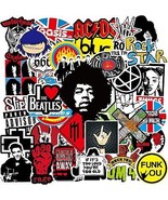 100 Pcs Rock Band Stickers Pack Punk Rock and roll Stickers Classic Musi... - £17.10 GBP