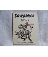 Vintage Cowpokes Rarin&#39; To Go Cow Country Cartoons Ace Reid Copyright 19... - $49.49