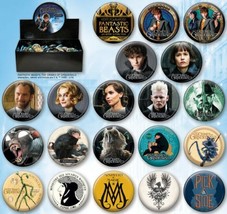 Fantastic Beasts Crimes of Grindelwald Metal Photo 144 Button Assortment BOXED - £106.50 GBP