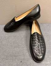New Bottega Veneta Black Leather Slip On Shoes 22056 Size 11 B - $98.99