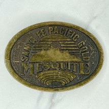 Vintage Santa Fe Pacific Gold Mesquite Belt Buckle - £15.47 GBP