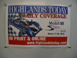 Highlands Today 12 Hours Of Sebring Poster March 17 2010 FN - £37.16 GBP