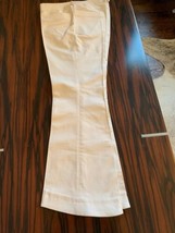 EUC JOHN GALLIANO White Cotton Blend Flared Leg Pants SZ FR 44/US 10 - £118.73 GBP