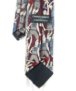 Abstract Basketball Novelty Neck Tie Charles Patrick J Blades Silk USA - $376.03 MXN