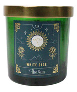 Wicca Witchcraft Mystic Tarot The Sun White Sage Scented Pillar Candle G... - €16,25 EUR