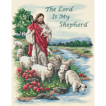 Clearance SALE! Dimensions Cross Stitch Kit - The Lord Is My Shepherd - $39.59