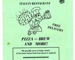 Luppe&#39;s Pizza Pub Italian Restaurant Menu Tampa Road Palm Harbor Florida  - $17.87