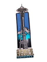 Vtg Seattle Space Needle Fridge Refrigerator Magnet Rainy City - £4.68 GBP
