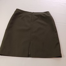 Tahari by Arthur S Levine Women's Back Zip & Slit A-Line Green Skirt Size 12 image 12