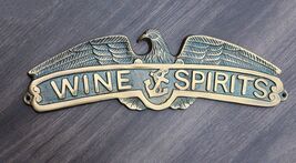 Marine Bald Eagle Sailor Anchor Wine And Spirits Aluminum Wall Decor Plaque - $41.99