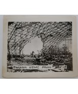 WWII Saipan U.S.M.C. Photo 2-15 Destroyed Large Building -maybe airplane... - $374.21 MXN