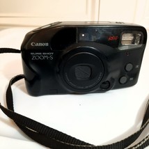 VINTAGE Canon Sure Shot Zoom-S 35mm Film Camera 38-60mm black FOR PARTS/... - $9.00