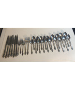 Vintage Oneida Plantation Floral Stainless Flatware 30 pieces - $56.06