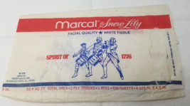Marcal Snow Lily Tissue Wrapper 1976 Bicentennial Spirit of 1776 Cover Only - £12.10 GBP