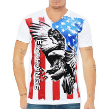 Nwt American 4TH Of July Patriotic Eagle United States Flag Men White T-SHIRT Xl - £8.68 GBP