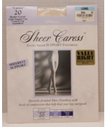 JCPenney Worthington Sheer Caress Pantyhose Long Bone NEW In Original Pkg. - $8.99