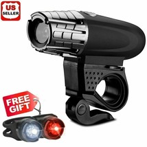 Usb Rechargeable Bright Led Bicycle Bike Front Headlight And Rear Tail Light Set - £20.71 GBP