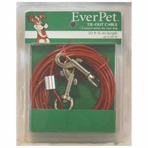 20 ft. Rust resistant cable dog tie out for up to 60 lb. dogs by EverPet... - £5.68 GBP