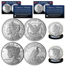 Commemorating 100th Anniversary Of The Final Morgan Dollar &amp; First Peace Dollar - £17.69 GBP