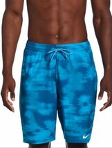 Nike Swim Mens Blue Floral Fade 9” Volley Trunks!!(Sm)”NESSD473-480” - $28.49