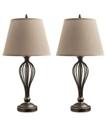 Ornawell - Antique Bronze Finish - Metal Table Lamp (Set of 2) - $95.99