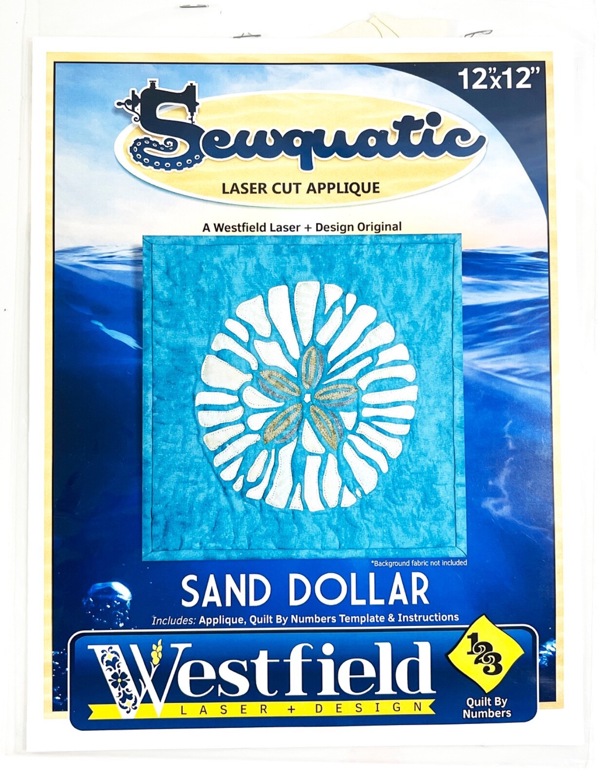 Sewquatic Laser Cut Applique Sand Dollar Quilt By Numbers Pattern By  We... - $17.81