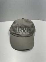 USNI Cap Hat U.S. Naval Institute Beige Adjustable Buckle Back Port &amp; Co... - £15.65 GBP