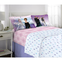 Disney Frozen Kids Full Sheet Set, Purple and Pink - $25.73