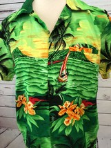 King Kamcha Hawaiian Tropical Shirt Small Colorful Mens Quick Dry No iro... - $21.98 CAD