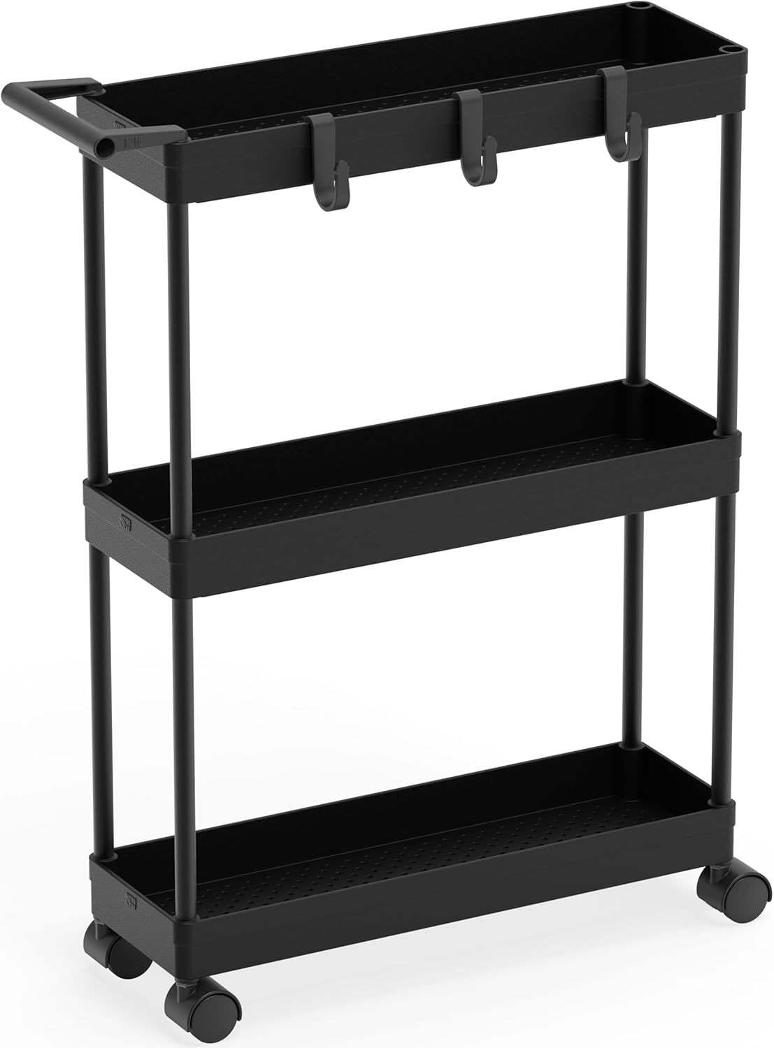 Simplehouseware Kitchen Cart Storage 3-Tier Slim/Super Narrow Shelves, B... - $39.95