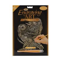 Royal &amp; Langnickel Gold Engraving Art A4 Size Owls Designed Painting Set  - $16.00