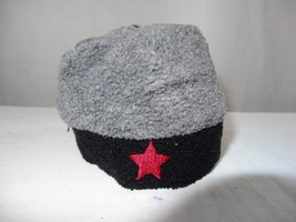 American Girl Doll Varsity School Spirit Hat, Gray/Black/Red Star, Fleece Tassel - £7.13 GBP
