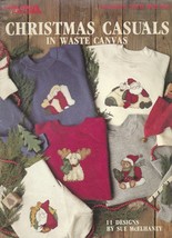 Leisure Arts Christmas Casuals in Waste Canvas  11 Designs by Sue McElhaney - £3.48 GBP