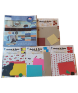 Scrapbooking Kit Lot 5 Easy Beginner Precut Punch Out Vacation School Ca... - £14.63 GBP