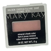 Mary Kay Mineral Cheek Color Golden Copper Blush .18oz New - £10.50 GBP