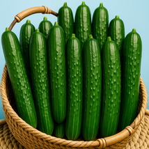 25+ Summer Dance Cucumber Seeds – Crisp, Sweet Japanese Variety - $16.50