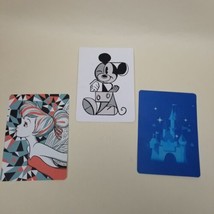 3 Disney Special Edition Artwork Postcards Castle Mickey Tinkerbell - £6.18 GBP