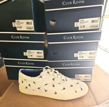 Club Room Casual Shoes / Tennis  Style Lance NIB White/Blue - $10.95