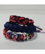 Rastaclat Shoelace Bracelet Lot Of 3 World Flags Black Red Navy - €25,97 EUR